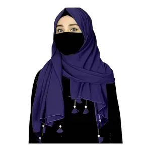 URSHIA HEART PEARL LATKAN HIJAB FOR WOMEN 80 CM BY 180 CM SCARF