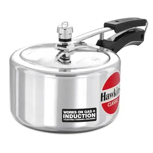 Hawkins Classic 3 Litre Aluminium Inner Lid Pressure Cooker, Tall