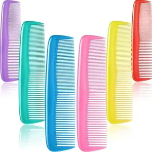 Trendy Club 12 PCS 7 inch All Purpose Hair Comb. Hair Cutting Combs. Barber’s & Hairstylist Combs. Fresh Mix 12 Units.(MULTICOLOR)