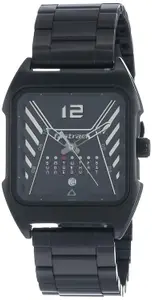 Visit the Fastrack Store Fastrack Gamify Quartz Analog with Day and Date Black Dial Black Metal Strap Watch for Guys - NT3249NM01​