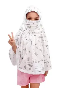 Girl's Scarf | Cotton Made for Full Face Cover | Head Cover | Hair Face Protection | Sun Protection | Dust Protection