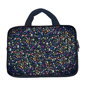 TheSkinMantra Doodley Chain Laptop Sleeve Bag with Handle Compatible for Screen Size 13.3 inches Laptop/Notebook 13.3 / MacBook 13 inch All Models Including New Models/Chrombook 13.3