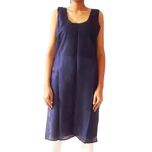 Women's Sleeveless Slips Cotton Long Camisole for Sheer Dresses Inner wear Sameez for Girls and Ladies