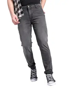 Visit the The Indian Garage Co Store The Indian Garage Co Men Slim Fit Solid Mid-Rise Jeans