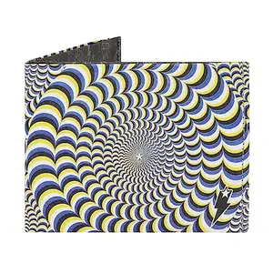 Supervek Trippy Stitched Paper Wallet - Streetwear Hypebeast Paper Slim Bifold Mens Wallet - Men's Credit Card Holder Purse Wallets, Gifts for Him Boys Gents - RFID Blocking