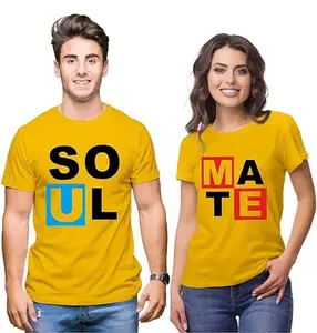 Looky Wooky Husband and Wife Cute Couple Outfits | Gifts for Wife | Matching Couples T-Shirts Outfits Best Couple Couple Dress for Anniversary Men M Women S