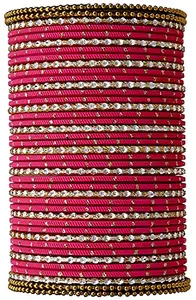 T4 Jewels Dotted Metal Matte Finish Beautiful Kadas And Bangle Set For Women And Girls & For Every Occasion