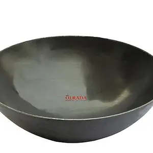 Olrada Iron Kadhai Deep Bottom Kadai, Frying Kadhai