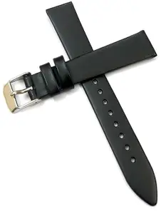 10mm 12mm 14mm 16mm 18mm Genuine Leather Black Lavender Brown Maroon Off White Orange Pink Red Silver Buckle Clasp Watch Band Strap for Men and Women