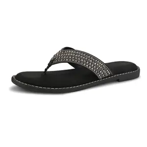 Visit the Centrino Store Centrino Women's Thong Sandals | Stylish Textured Mesh Strap Slip-On for Ladies | Soft Cushioned Footbed for Comfort | Elegant & Trendy Design | Lightweight and Durable Fashion Footwear (9306)