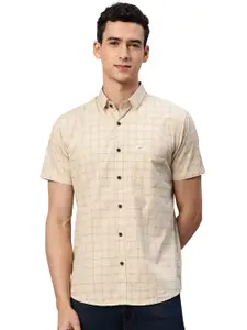 Visit the Majestic Man Store Majestic Man Slim Fit Pure Cotton Half Sleeve Checked Casual Shirt