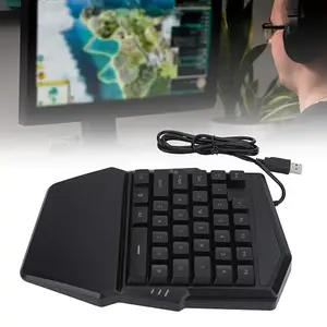 UBERSWEET One-Handed Gaming Keyboard, semi-Professional Ergonomic Mini-Gaming Keyboard |