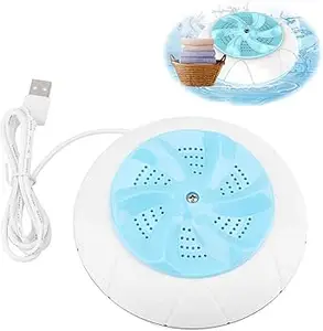 Portable Washing Machine, Ultrasonic Turbine Washing Machine 1 kg Laundry Quantity Mini Rotating Washer
