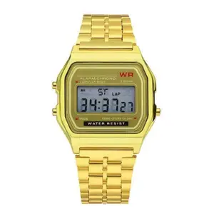 Brand: Acnos Acnos Brand Digital 4 Colours Vintage Square Dial Unisex WR70ist Watch for Men Women Pack of 1 (WR70)