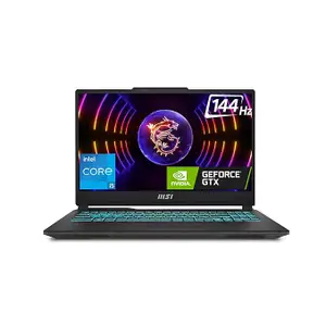 MSI Cyborg 15, Intel Core i5-12450H, 40CM FHD 144Hz Gaming (16GB/512GB NVMe SSD/Windows 11 Home/NVIDIA GeForce RTX 3050,GDDR6 6GB/Translucent Black/1.98Kg), A12UDX-1049IN