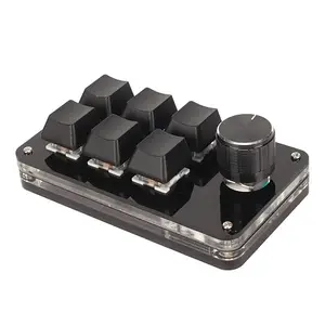 UBERSWEET One-Handed Keyboard, Widely Used Mini Keyboard, General PC 6-Key Wired Connection
