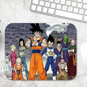 HENOP - Anime Mouse Pad - Computer Dragon Ball Printed Anime Mousepad with Anti-Slip Rubber Base & Smooth Mouse Control for Laptop, MacBook Pro, Gaming Mouse Pad (9 inch x 7 inch).