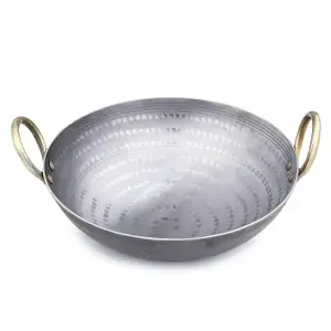 Heavy Base Iron Matthar/Hammered Kadhai | Kadai