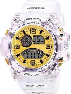GIFFEMANS Digital Kids-Boys-Look Band Shock Chronograph Resistance Watch - for Boys Sport Style Super Solid Stylish 7