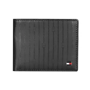 Tommy Hilfiger Men RFID Protected Bartelso Slimfold Wallet - Black, No. of Card Slot: 8