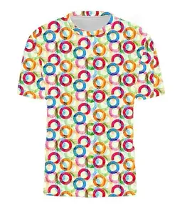 Fashion T-Shirt for KidsPrinted Rayon T-Shirts for Mens Preppy Short Sleeves Spread Collared Neck Perfect for Outing Beach Camp Wear T-Shirt for Boys (Kids and Mens) L1083 3010 (32, PIS_CSL)
