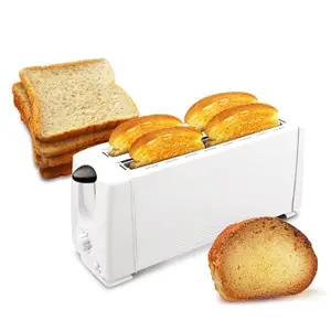 Goue Toaster Maker EU Standard 220V Home Stainl Steel can Toast Four Pieces Breakfast Bread Sandwich Light Food Maker