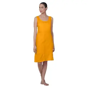 Women's Cotton Long Camisole Sameej - Knee-Length
