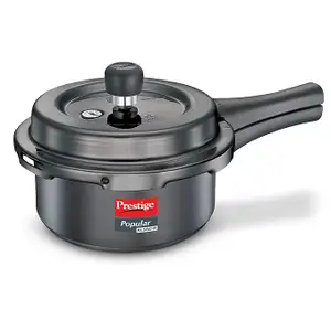 Prestige Popular Svachh Hard Anodised Pressure Cooker(2.0 L, Deep Lid-Controls Spillage)