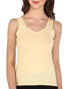 Bralux Womens Half Slip Cotton Hosiery Camisole, Nancy - Skin