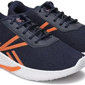 Free Kicks Men's Casual Running Shoes | Lightweight & Stylish Lace-Up Shoes | Comfortable, Anti-Skid, Durable & Breathable | Trendy Streetwear, Walking, Travel & Outdoor Activities Multicolor