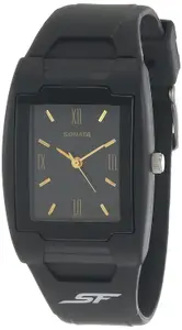 Visit the Sonata Store Sonata Super Fibre Analog Black Dial Men's Watch -NM7920PP13 / NL7920PP13/NP7920PP13
