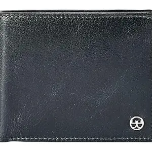 eske eské Alfie - Genuine Leather Mens Bifold Wallet with RFID Blocking - Holds Cards, Coins and Bills - 6 Card Slots - Handcrafted - Durable - Water Resistant