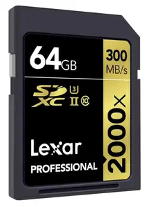 Lexar Professional 2000x 64GB SDXC UHS-II Card