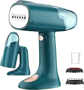 ALMEKAQUZ Steamer for Clothes, Foldable Handheld Clothing Clothes Steamer, Travel Steamer