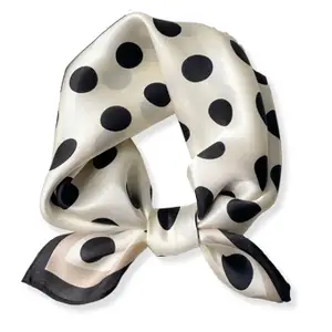 PoeticEHome 100% Mulberry Silk Neck Scarf 21"x21" Small Square Scarfs for Women Gift Packed