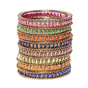 YouBella Bangles for women Stylish Traditional Casual Party Wedding Wear Original Hand Work Bangles for Women and Girls (2.8)