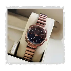 Visit the styledose Store styledose watch's Unique Design Elements (Round face in Square Frame, 5 Color Eddy dials & Belt) Steel Chain Strap Stylish Girls Ladies Fashion Wrist Watches Analog Watch for Women