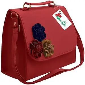SAHELI Women PU Formal Back Pack (Red) (10 Litre) (SH 319)