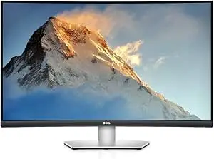 Dell S3221QS 31.5 inch 4K UHD (3840x2160) Monitor, 1800R Curved Screen, 60Hz, VA, 4ms, AMD