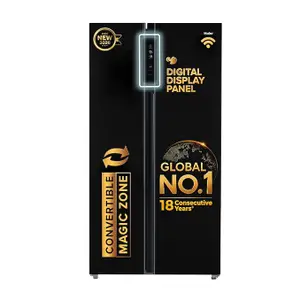Haier 602L, 3-Star, WiFi Enabled, 100% Convertible Fridge Space, Expert Inverter 2-Door Side by Side Refrigerator, (HRS-682KGU1)