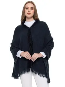 513 Women Acrylic Fine Soft Solid Tasselled Border Stole, Shawl, Scarf, Wrap