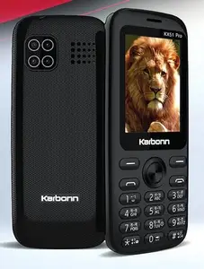 Karbonn kx51pro Dual Sim Mobile | 2.4inch Display with 1800mAh Battery Upto 32 GB Expandable Memory | Black price in India.