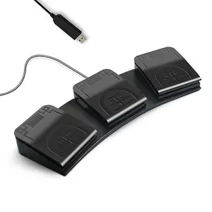 UBERSWEET PCsensor USB 2 Foot Switch Control Keyboard Multimedia Keyboard Gamepad Mouse String Action Pedal
