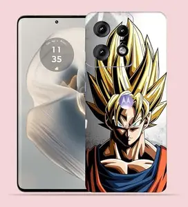 OggyBaba Goku Moto Edge 50 pro 5g Mobile Back Skin Rear Screen Guard Protector Film Wrap (Coverage - Back+Camera+Sides)