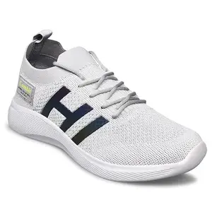 COMBIT RACE-02 Men's Sports Running | Training & Gym Shoes (Light Grey)_8 UK
