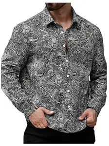 Brand: Hmkm Printed Men's Shirt | Mens Casual Shirt | Men Stylish Shirt | Men's Regular Fit | Men Formal Shirt | Men's Slim Fit