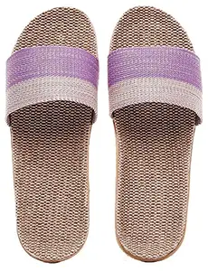 DRUNKEN Sandals For Women Slippers Flats Footwear Flip Flops Stylish Girls Chappals Ladies Sliders Doctor Ortho Latest Sleeper Fashion Daily Use Soft Purple- 2-3 UK
