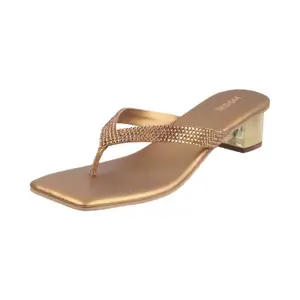 Brand: Mochi Mochi Women's Faux Leather Square Toe Block Heel Thong Fashion Sandals