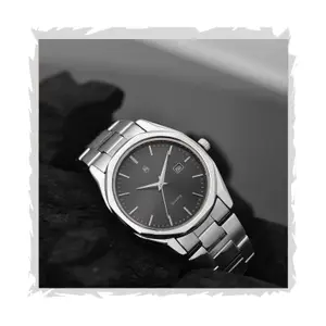 Visit the Shocknshop Store Shocknshop Silver Stainless Steel Analog Round Dial Date Display Wrist Watch for Men -W153