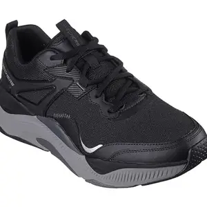 Skechers Mens Mira Casual Shoes Vegan Air-Cooled Memory Foam Cushioned Comfort Insole Black/Charcoal - 6 UK (232220)